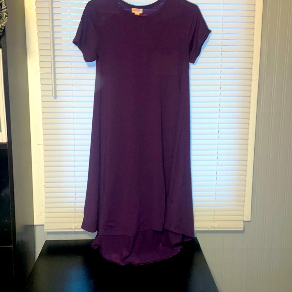 Purple lulu-roe tshirt dress xs